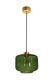 Lampa wewnętrzna, wisząca Famlight Jawa Bottle Green, stal nierdzewna