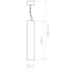 Lampa wewnętrzna, wisząca Astro Osca 400 Round