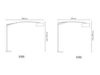 Lampa wewnętrzna, podłogowa Vibia Balance 5189
