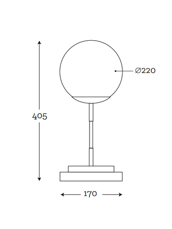 Lampa wewnętrzna, stojąca Famlight Bacan Table