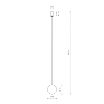 Lampa wisząca Nowodvorski Kier L, złoty