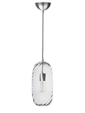 Lampa wewnętrzna, wisząca Famlight Chloe transparent optic, miedź/mosiądz