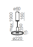 Lampa wewnętrzna, wisząca MORPH FLAT LED, AQFORM, 50575-M930-F3-00-03, ekspozycja