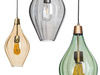 Lampa wewnętrzna, wisząca Famlight Savaii optic lister olive, miedż/mosiądz