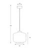 Lampa wewnętrzna, wisząca Famlight Jawa Grey, miedź/mosiądz