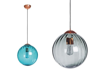 Lampa wewnętrzna, wisząca Famlight Arran opric baltic green, stal nierdzewna