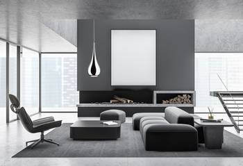 Lampa wisząca, Italux Lava chrom, outlet