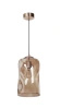 Lampa wewnętrzna, wisząca Famlight Ruu Lister Grey, miedź/mosiądz