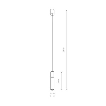 Lampa wisząca Nowodvorski Cylinder L, czarny