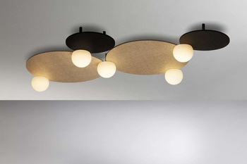 Lampa wewnętrzna, sufitowa Estiluz Circ T-3825 26BLK