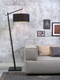 Lampa podłgowa czarna ANDES 47x23 czarny