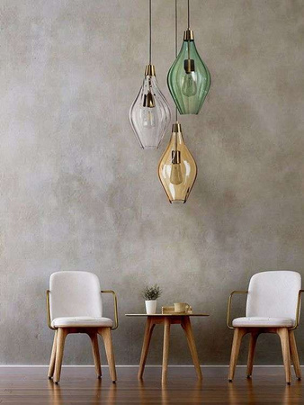 Lampa wewnętrzna, wisząca Famlight Savaii set of 3, miedź/mosiądz