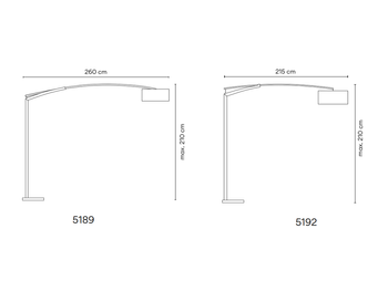 Lampa wewnętrzna, podłogowa Vibia Balance 5192