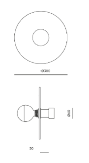 Lampa wewnętrzna, ścienna Aromas Kassy A1053+ 1097/30 złoty/chrom