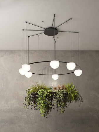 Lampa wewnętrzna, wisząca Estiluz Circ R30.1SPA1MP 26BLK