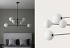 Lampa wewnętrzna, wisząca Aromas Atom, czarny
