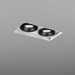 Lampa wewnętrzna, wpuszczana Aqform Squares next 50x2 LED trimless recessed 12 