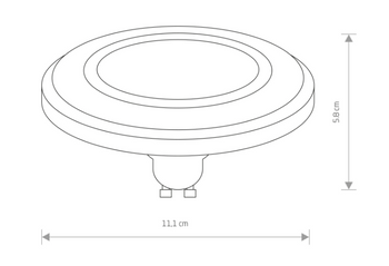 ŻARÓWKA ES111 NOWODVORSKI – REFLECTOR LED ES111 LENS 9W 4000K 9213