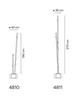 Lampa zewnętrzna, stojąca Vibia Bamboo 4810