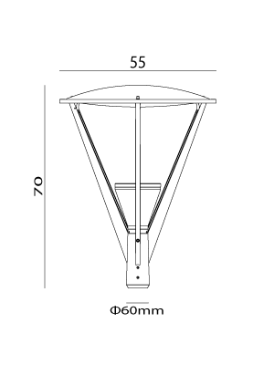 Lampa zewnętrzna, latarnia Nicea 777