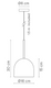 Lampa wewnętrzna, wisząca Robin Rio 16cm