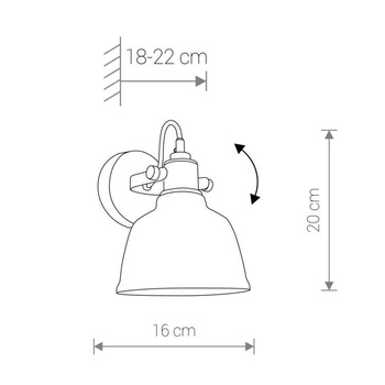 Lampa ścienna Nowodvorski Amalfi, złoty