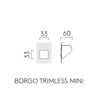 Lampa wewnętrzna, ścienna Astro Borgo Trimless