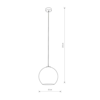 Lampa wisząca Nowodvorski Polaris, dymiony