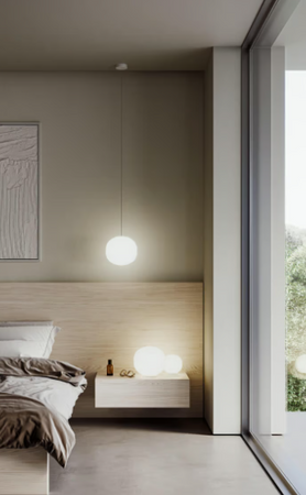 Lampa wewnętrzna, LODES VOLUM, zwieszana, fi 14cm, k. biały, Outlet