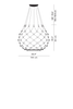 Lampa wewnętrzna, wisząca Luceplan Mesh 100
