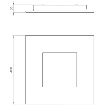 Lampa wewnętrzna, sufitowa Astro Zero Square