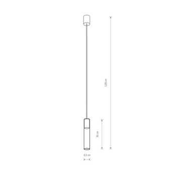 Lampa wisząca Nowodvorski Cylinder L, mosiądz