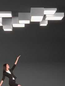 Lampa wewnętrzna, sufitowa Cleoni Belona Prostokąt 1303E1P24