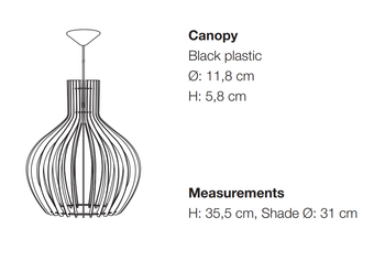 Lampa wewnętrzna, wisząca Nordlux Groa 