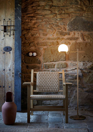 Lampa wewnętrzna, podłogowa Estiluz Circ p-3729 61S GLD