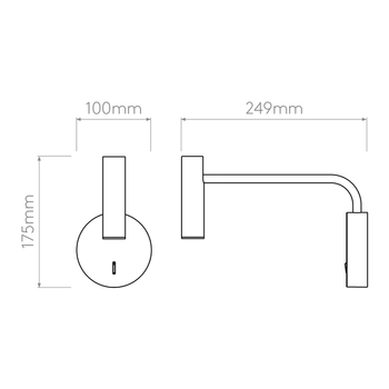 Lampa wewnętrzna, ścienna Astro Enna Wall LED 
