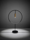 Lampa wewnętrzna, stojąca Estiluz Revolta M-3637-W 26BLK 61S GLD