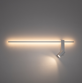 Nowodvorski lampa ścienna, prawa, biała