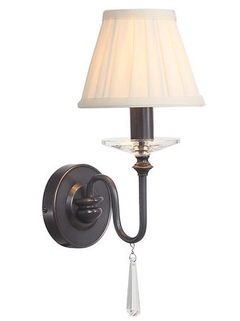 Lampa wewnętrzna, ścienna Elstead Finsbury Park FP1 POL NICKEL