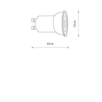 ŻARÓWKA NOWODVORSKI LED GU10 R35 4W 10230
