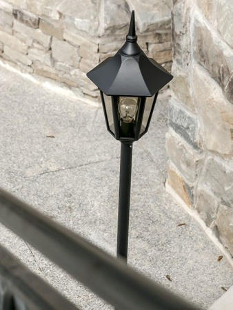 Lampa zewnętrzna, słupek Norlys Modena 304, czarny