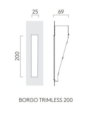 Lampa wewnętrzna, ścienna Astro Borgo Trimless