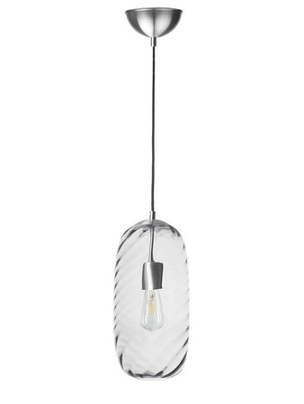 Lampa wewnętrzna, wisząca Famlight Chloe transparent optic, miedź/mosiądz