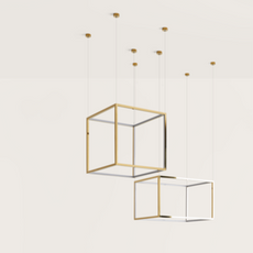 Lampa wewnętrzna, wisząca Aromas Cube-X 60 cm