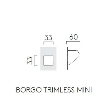 Lampa wewnętrzna, ścienna Astro Borgo Trimless