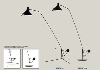 DCW editions Mantis BS1 lampa podłogowa kolor czarny
