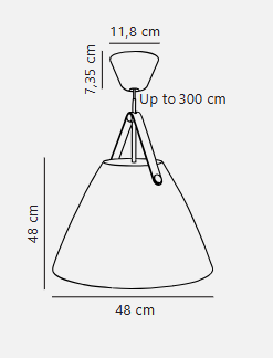 Nordlux Strap 48 lampa wisząca biała