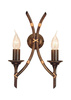 Lampa wewnętrzna, ścienna Elstead Bamboo BB2/B BRZ PATINA