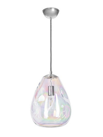 Lampa wewnętrzna, wisząca Famlight Storm L pearl, stal nierdzewna