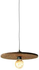 Lampa wisząca korkowa Algarve 40x1,5cm, ciemny brąz